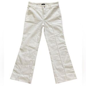 Talbots Flare Jeans Womens 4P White Stretch Pants